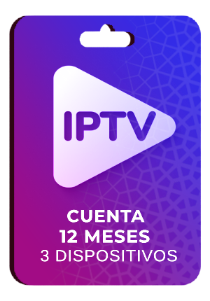 IPTV  1 PERFIL 3 DISPOSITIVO  1 AÑO